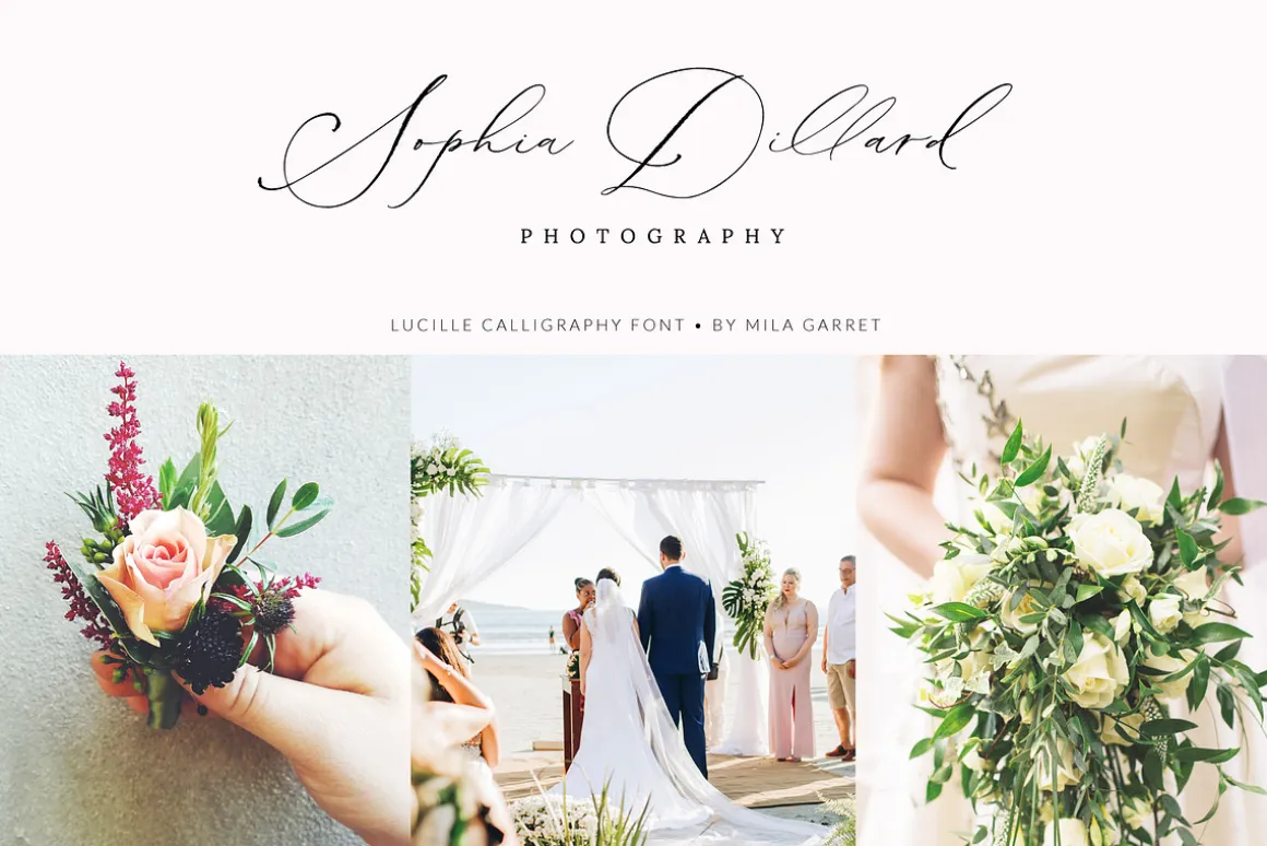 Lucille Wedding Calligraphy Font