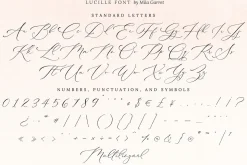 Lucille Wedding Calligraphy Font