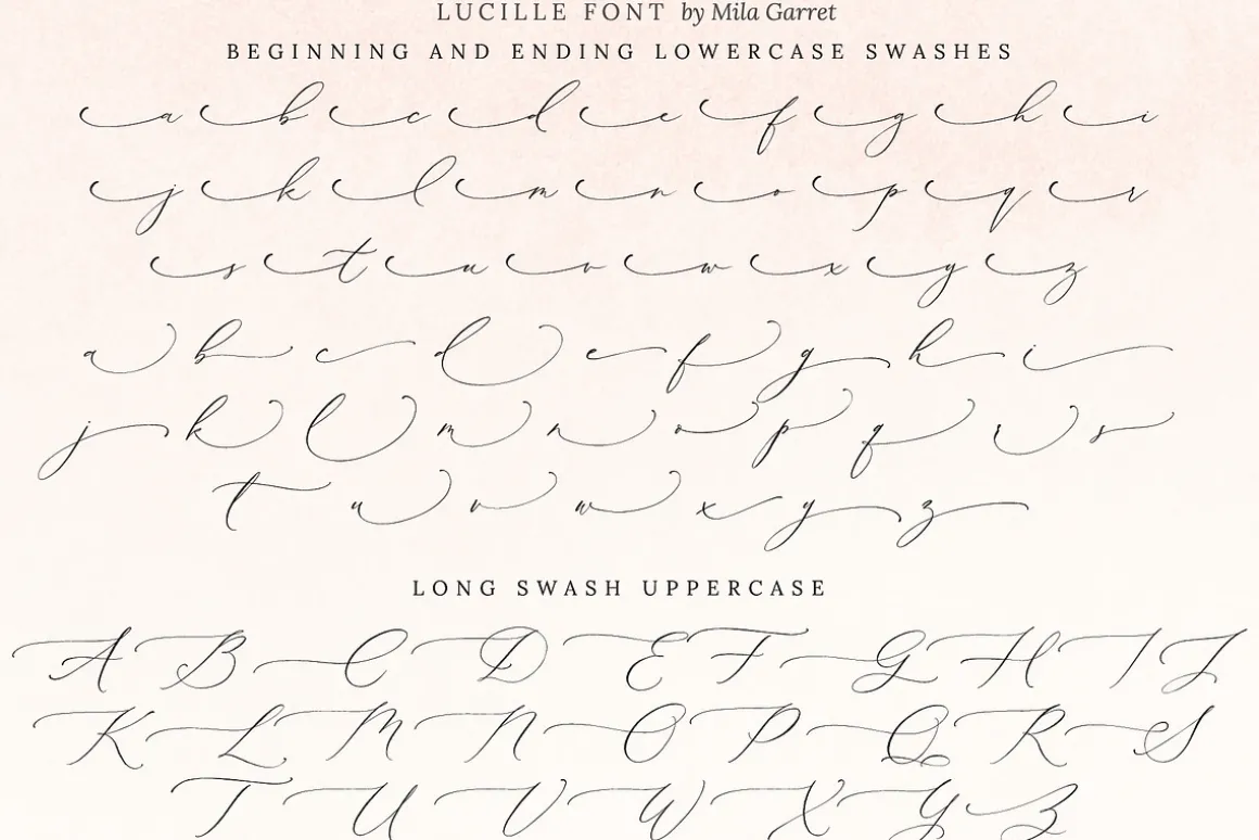 Lucille Wedding Calligraphy Font