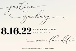 Lucille Wedding Calligraphy Font