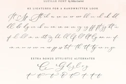 Lucille Wedding Calligraphy Font