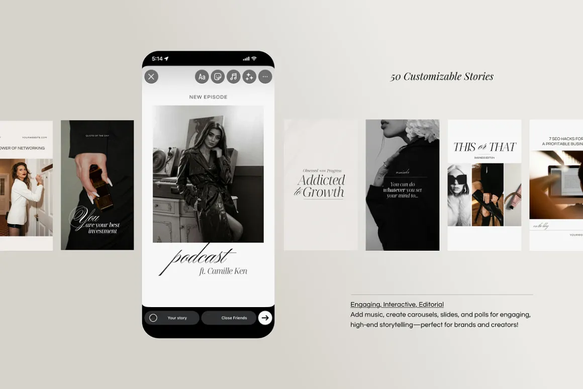 LUXE Editorial Instagram Template