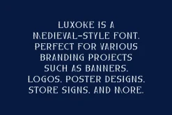 Luxoke - Medieval Serif Font