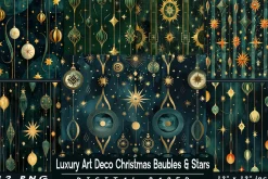 Luxury Art Deco Christmas Baubles