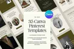 Luxury Canva Pinterest Templates