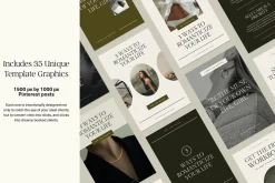 Luxury Canva Pinterest Templates
