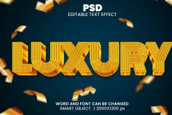 Luxury 3d Editable Psd Text Effect