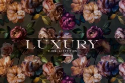 Luxury Hand Painted Floral Art