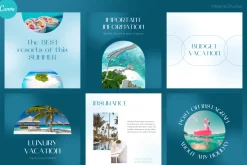 Luxury Instagram post template CANVA