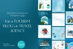 Luxury Instagram post template CANVA