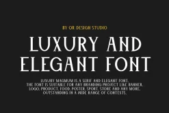 Luxury Magmum - Elegant & Serif Font