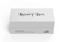 Luxury Two Piece Rigid Box Mockup