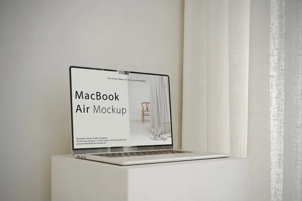 MacBook Air Mockup Soft Gallery