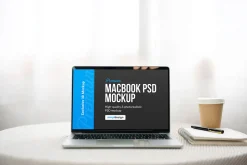 MacBook Mockup Cozy Table