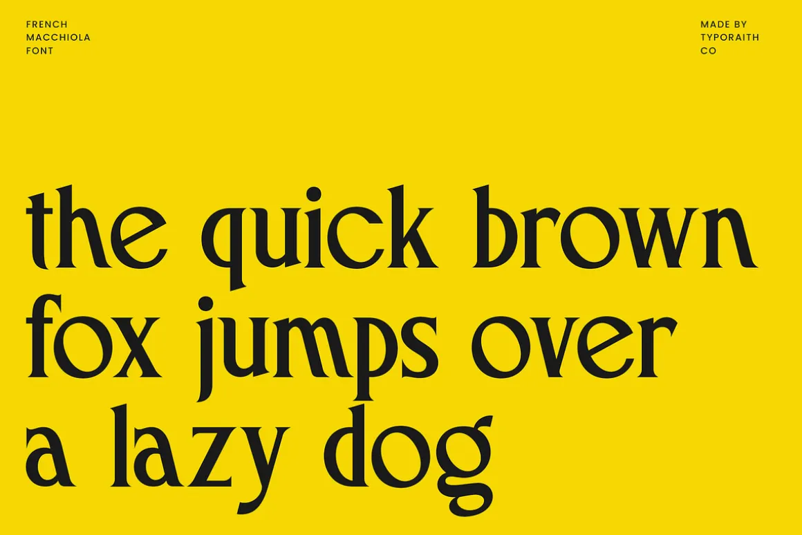 Macchiola | Vintage Display Serif