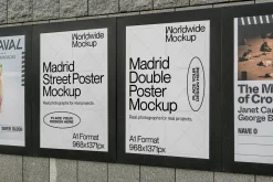 Madrid Double Poster Mockup