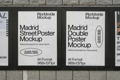 Madrid Double Poster Mockup