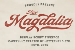 Magdalia Vintage Bold Script