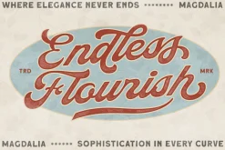 Magdalia Vintage Bold Script