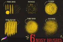 MAGIC NOISE BRUSHES for procreate
