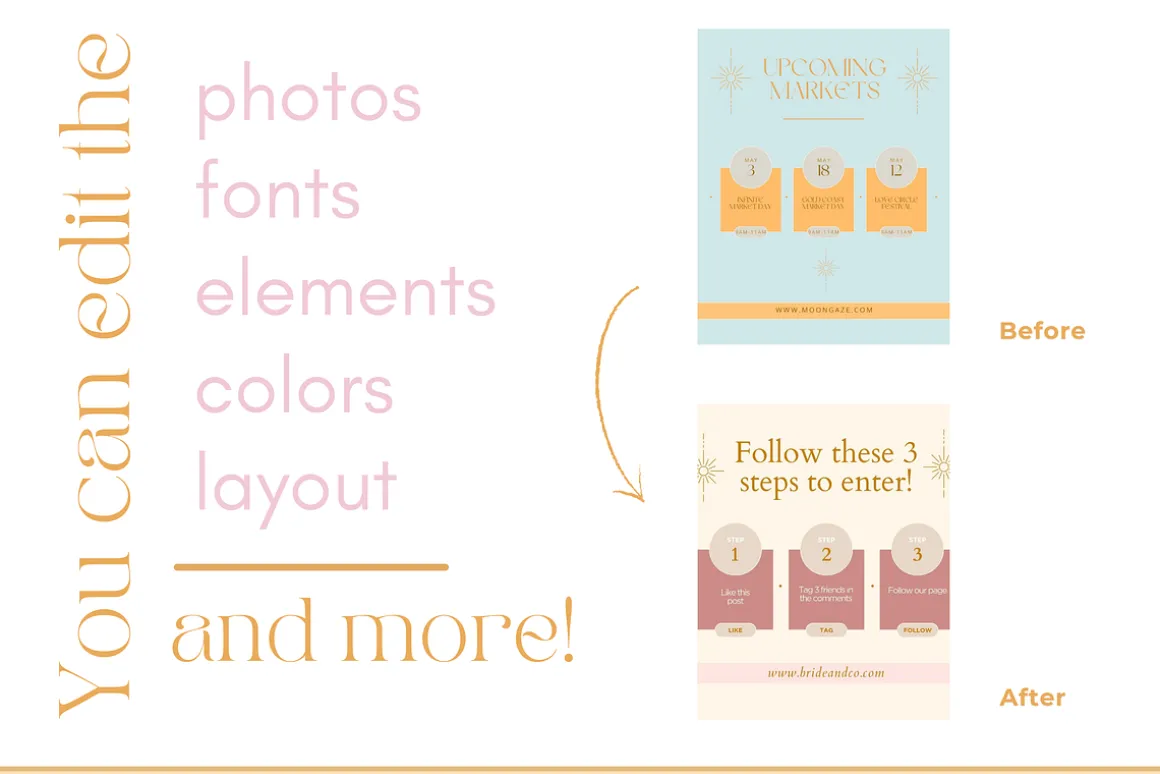 Magical Instagram Post Templates 4:5