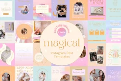 Magical Instagram Post Templates 4:5