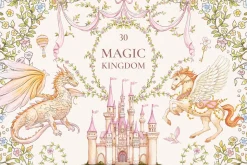 Magic Kingdom Pink clip art