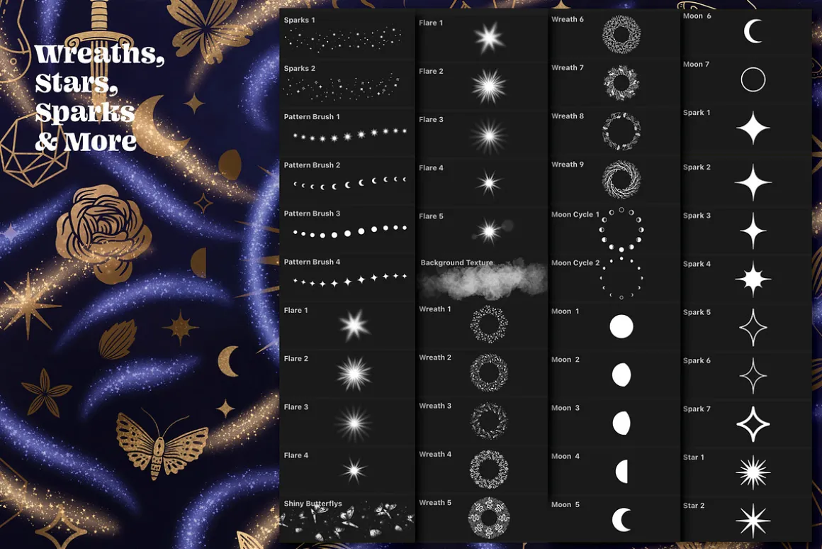 Magic Procreate Brushes & Stamps