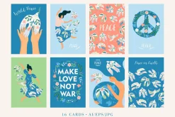 MAKE LOVE, NOT WAR vector collection