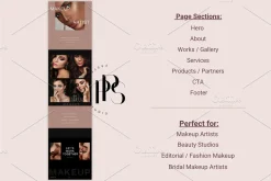 MakeUp Artist HTML Portfolio Website