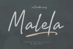 Malela Handwritten Brush Font