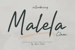 Malela Handwritten Brush Font