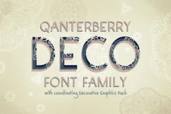 Mandala and Font Family-Qanterberry