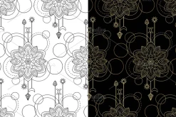Mandala Tattoo+Seamless Patterns