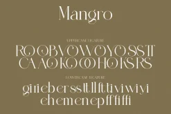 Mangro Elegant Serif Typeface