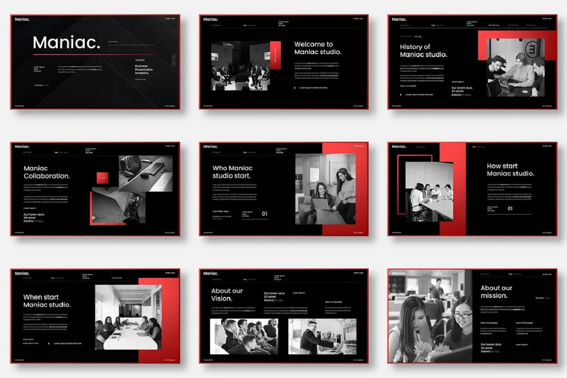 Maniac – Business Keynote Template