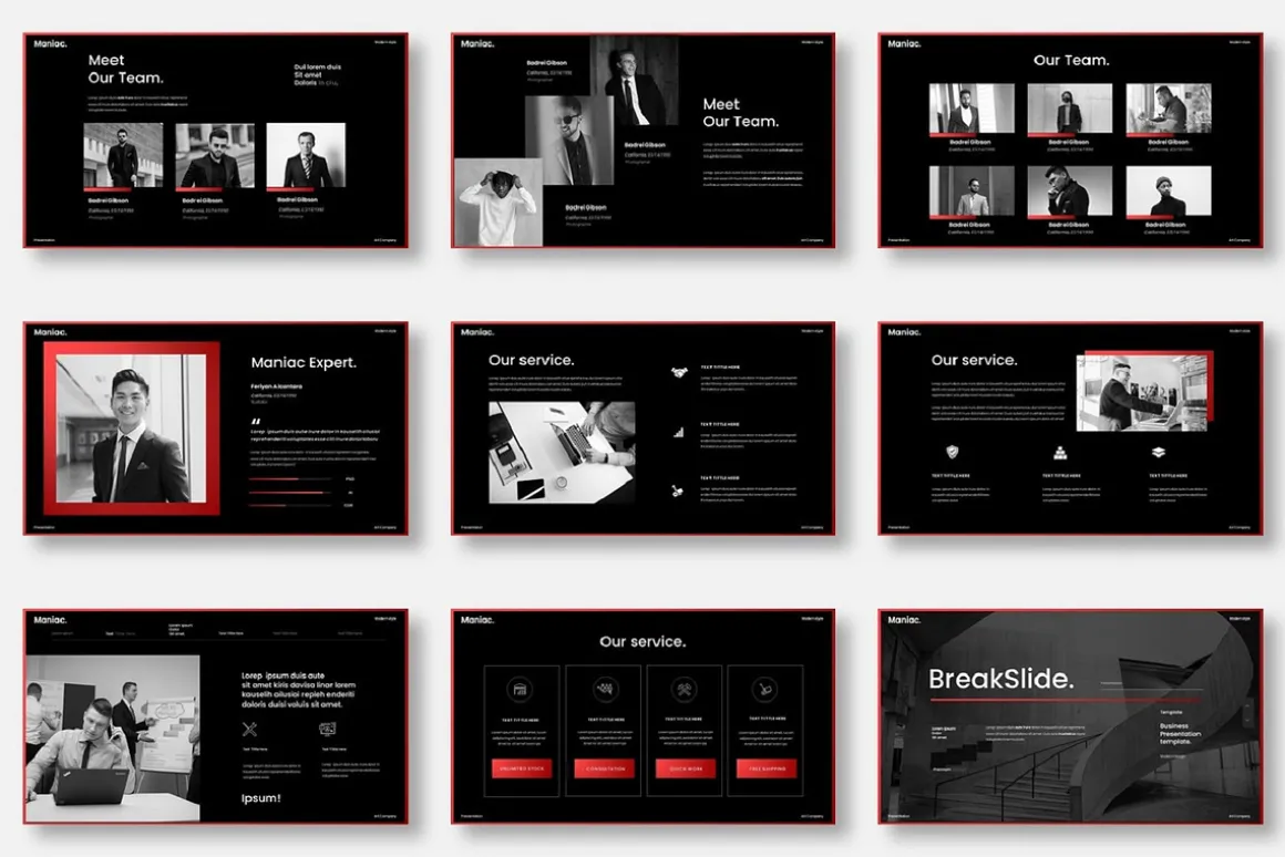 Maniac – Business Keynote Template