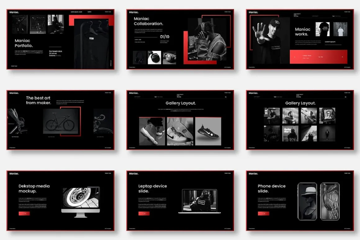 Maniac – Business Keynote Template