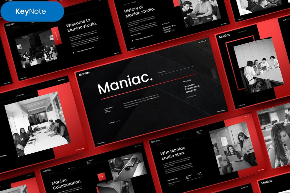 Maniac – Business Keynote Template