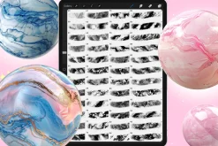 Marble Texture procreate brushes