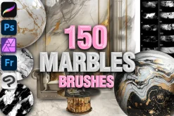 Marble Texture procreate brushes