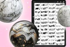 Marble Texture procreate brushes