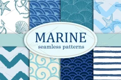 Marine patterns collection