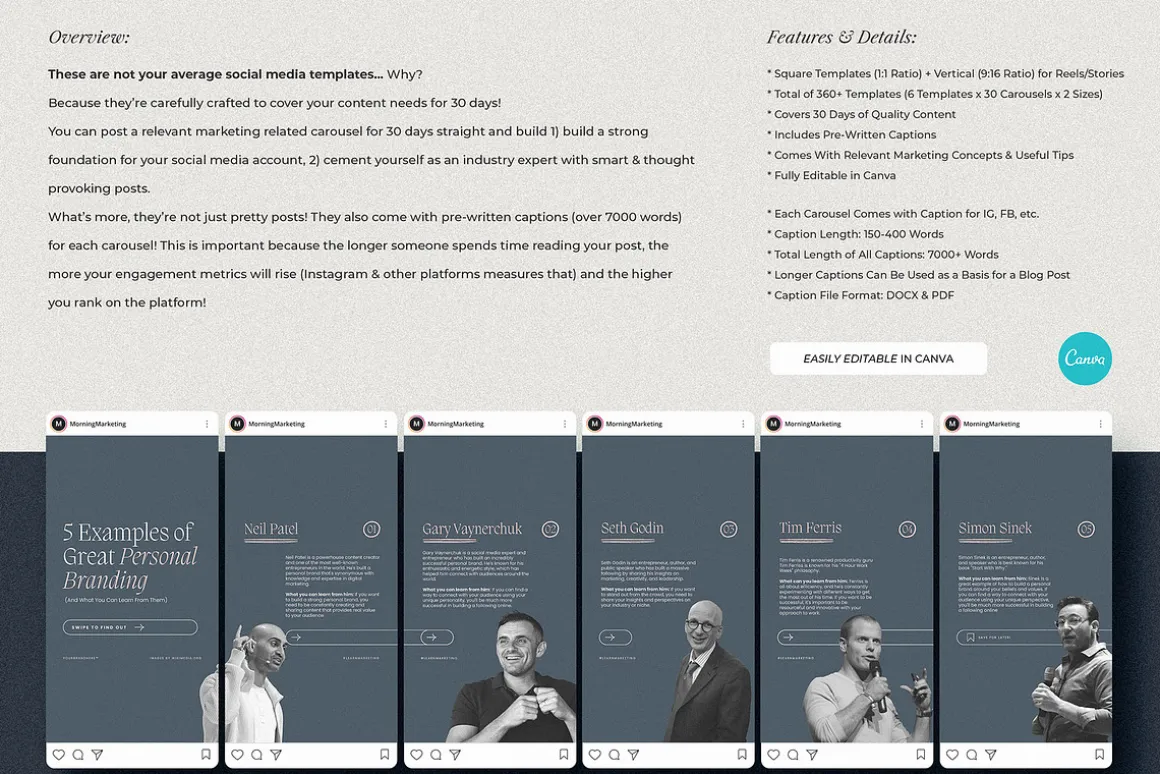 Marketing Expert Instagram Carousels