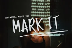 MARK IT marker handwritten font