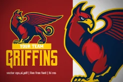 Mascot Griffin Sport and Esport Logo