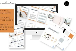 Masculine Canva Course Templates