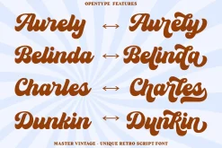 Master Vintage - Retro Script Font