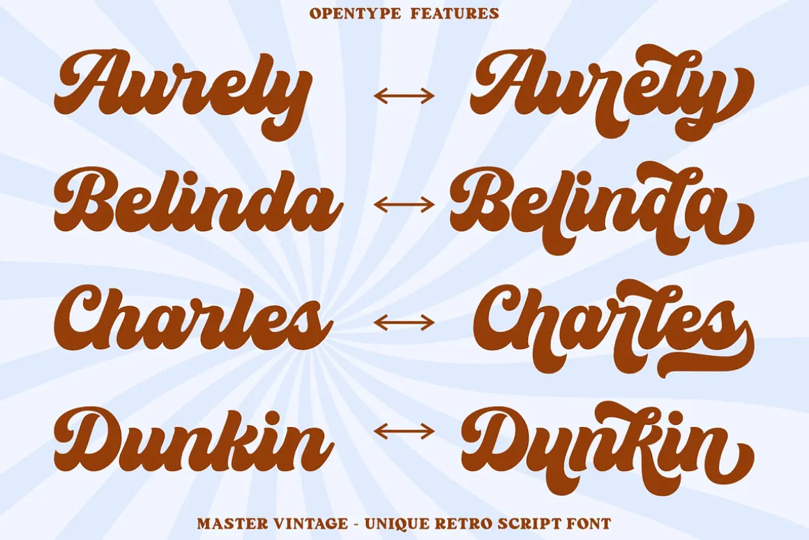 Master Vintage - Retro Script Font