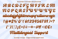 Master Vintage - Retro Script Font